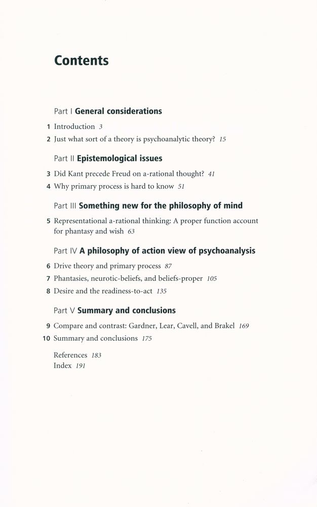 『Philosophy, Psychoanalysis and the A - rational Mind』 2