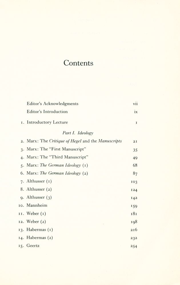 『LECTURES ON IDEOLOGY AND UTOPIA』 2