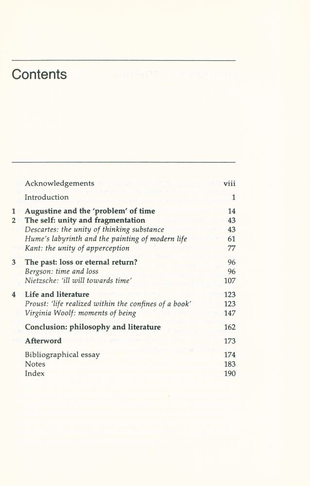 『Being in time : selves and narrators in philosophy and literature』 2