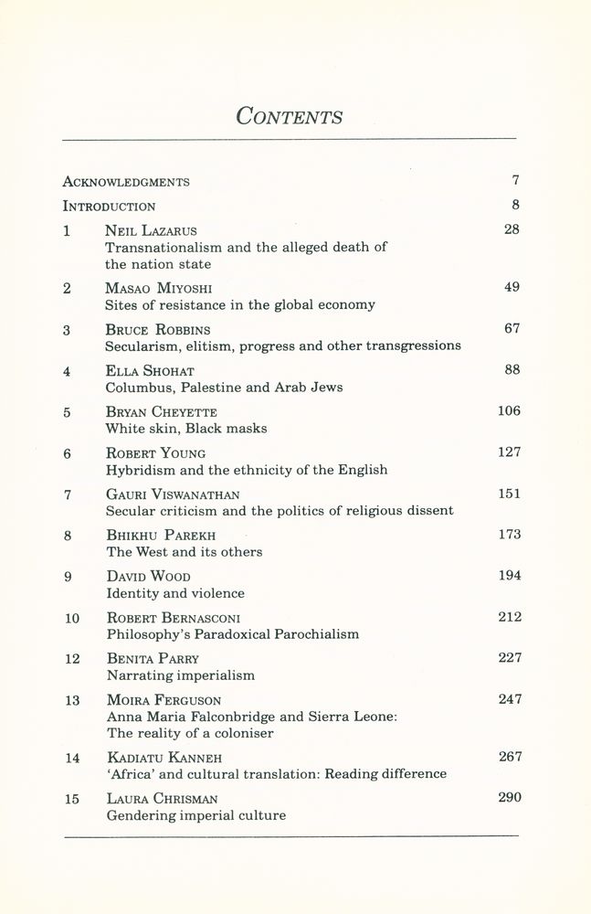 『Cultural readings of imperialism : Edward Said and the gravity of history』 2