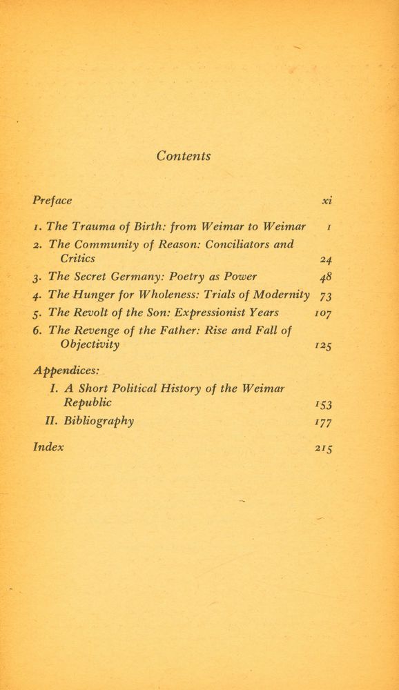 『Weimar Culture』 2