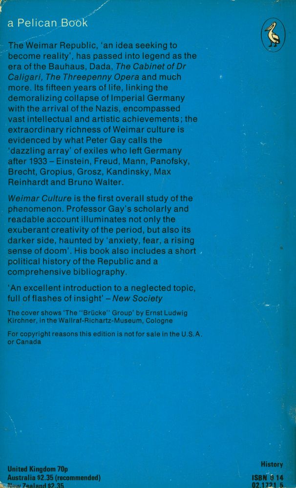 『Weimar Culture』 3