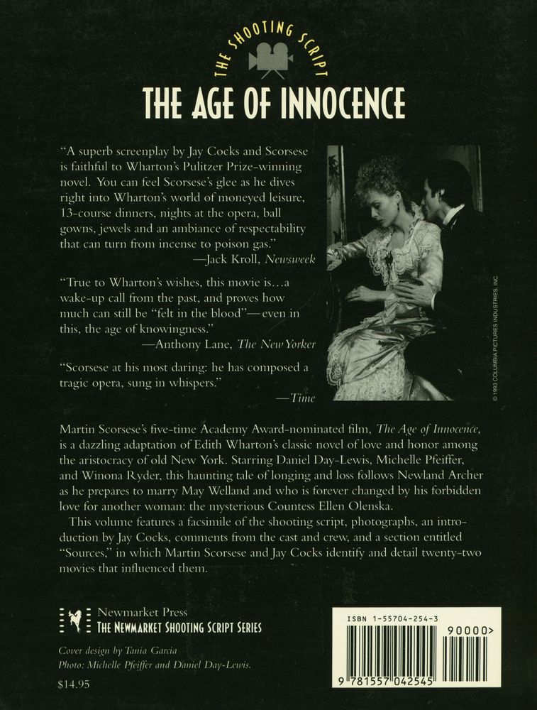 『THE SHOOTING SCRIPT - THE AGE OF INNOCENCE』 3