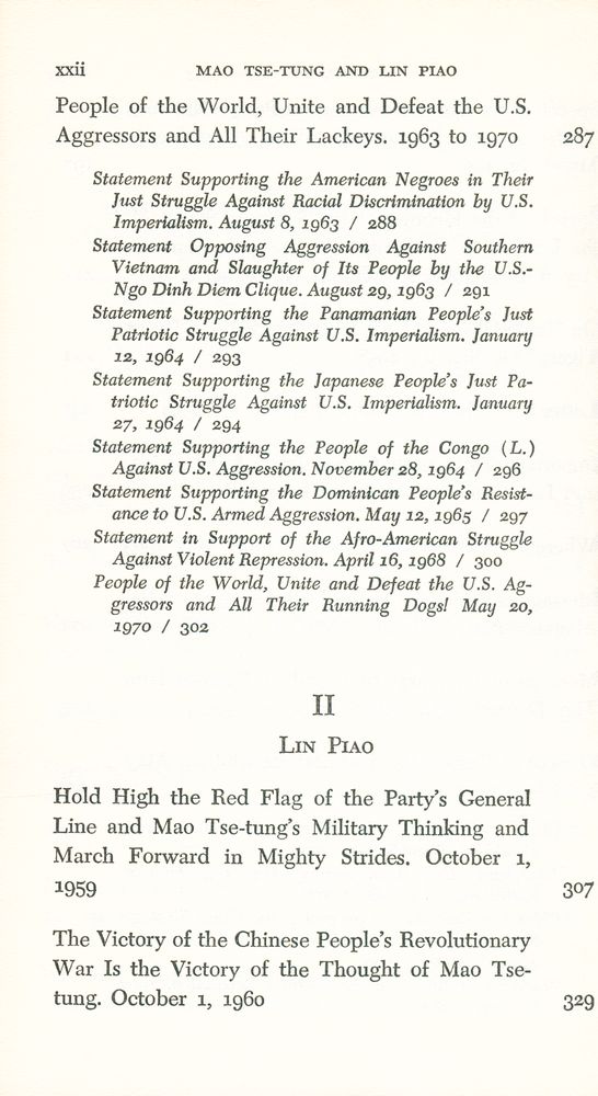 『MAO TSE - TUNG AND LIN PIAO : POST REVOLUTIONARY WRITINGS』 5