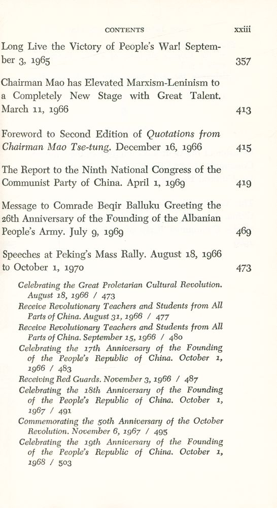 『MAO TSE - TUNG AND LIN PIAO : POST REVOLUTIONARY WRITINGS』 6