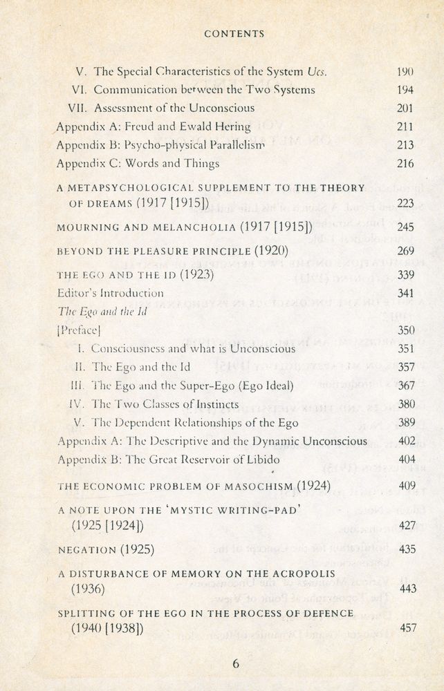 『THE PELICAN FREUD LIBRARY VOLUME 11 - ON METAPSYCHOLOGY : THE THEORY OF PSYCHOANALYSIS BEYOND THE PLEASURE PRINCIPLE THE EGO AND THE ID AND THE OTHER WORKS』 3