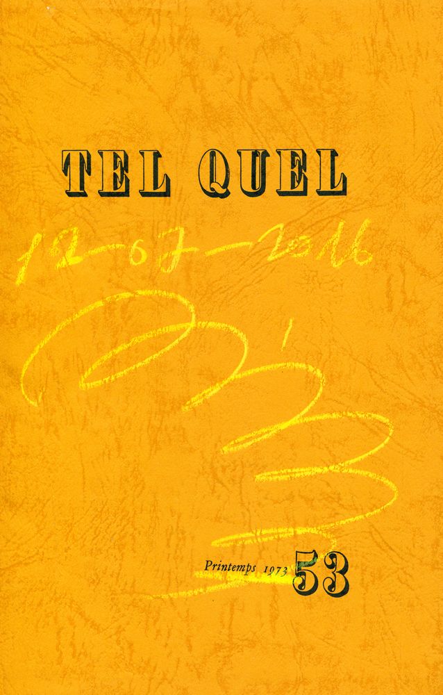 『TEL QUEL』 1973 53~56 2