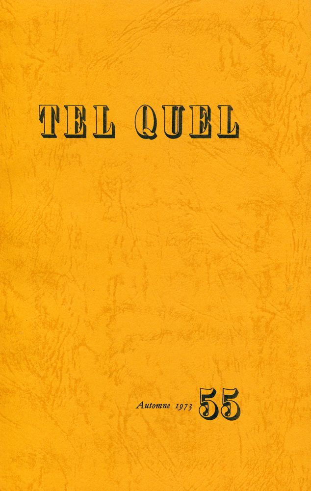 『TEL QUEL』 1973 53~56 6