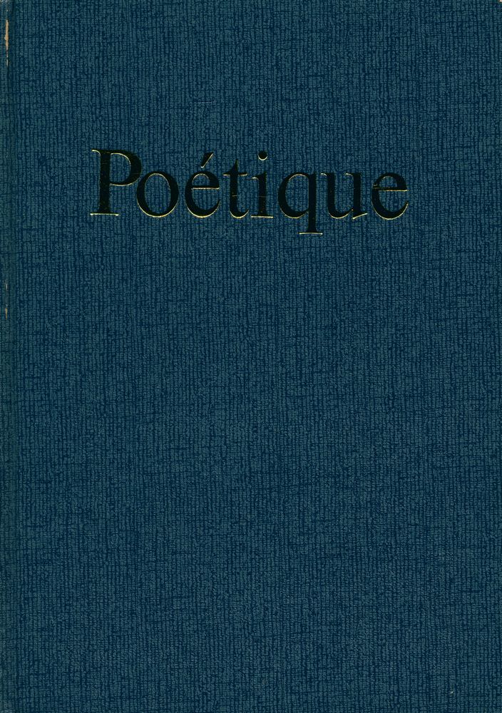 『Poétique』 1971 Vol. 5~8 1