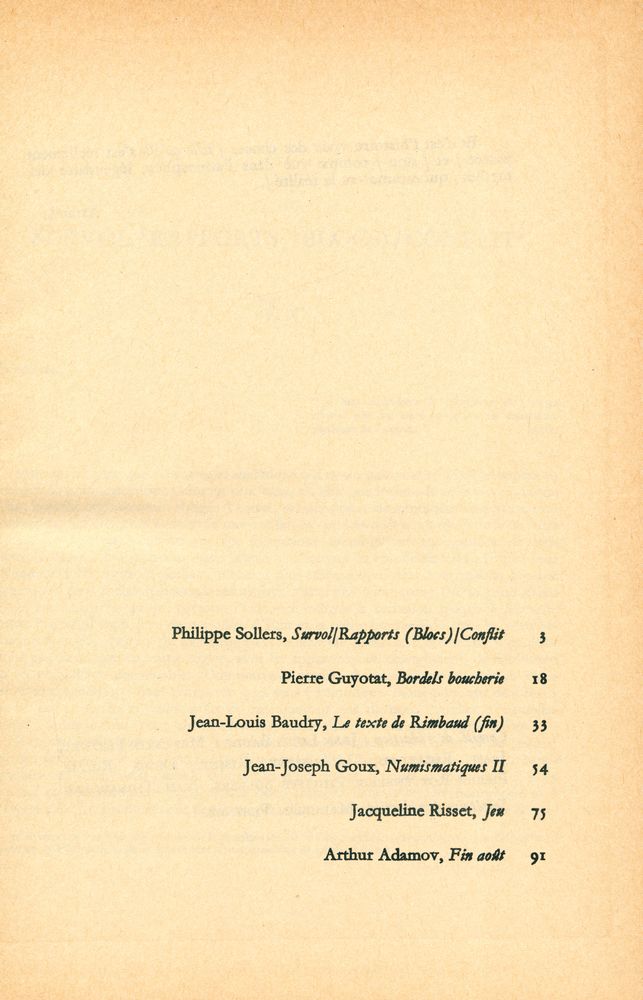 『TEL QUEL』 1969 36~39 3