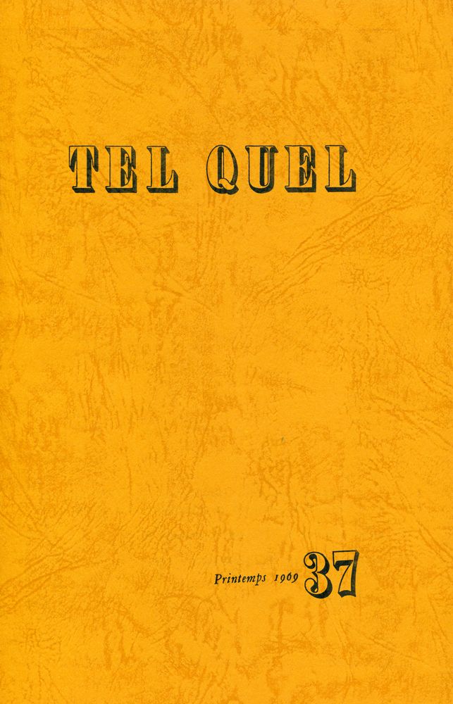 『TEL QUEL』 1969 36~39 4