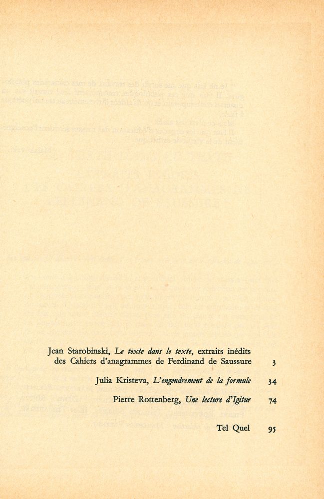 『TEL QUEL』 1969 36~39 5