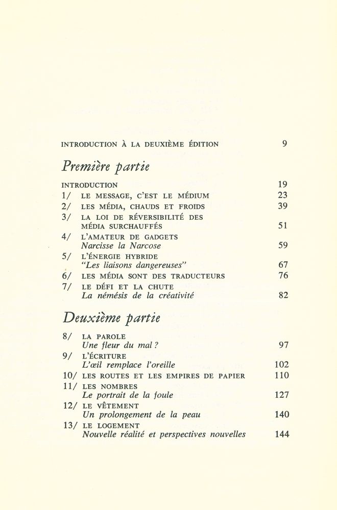 『Pour comprendre les média : Les prolongements technologiques de l'homme』 2