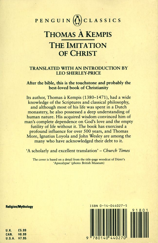 『THE IMITATION OF CHRIST』 7