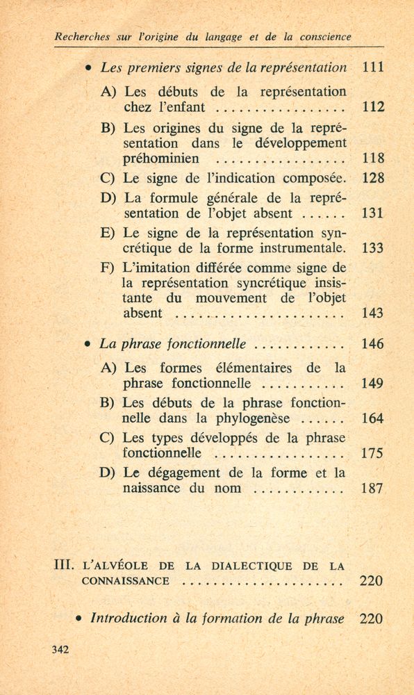 『recherches sur l'origine du langage et de la conscience』 3
