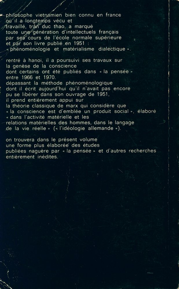 『recherches sur l'origine du langage et de la conscience』 5