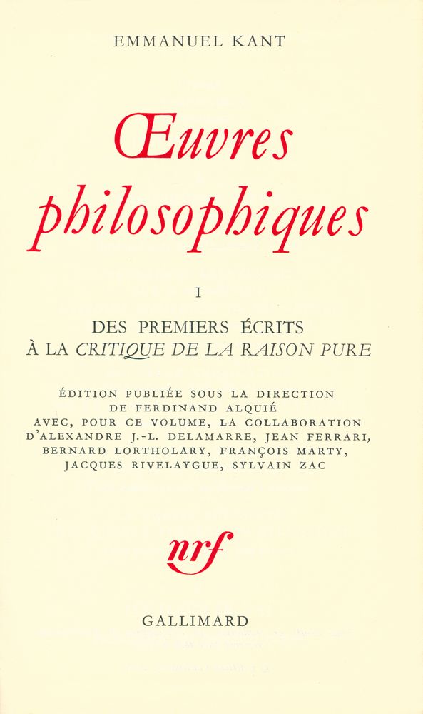 『ŒUVRES PHILOSOPHIQUES』 1