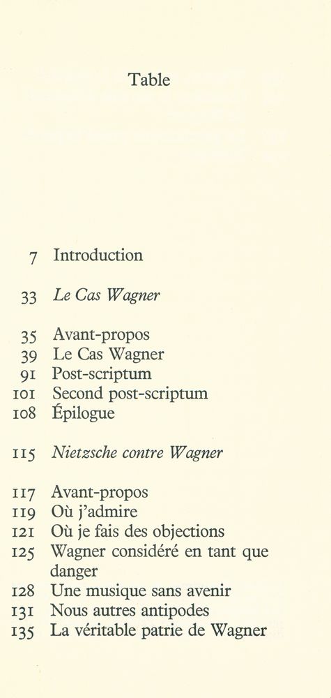 『Le Cas Wagner et Nietzsche contre Wagner』 2