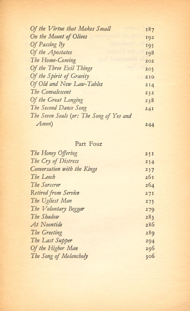 『THUS SPOKE ZARATHUSTRA』 4