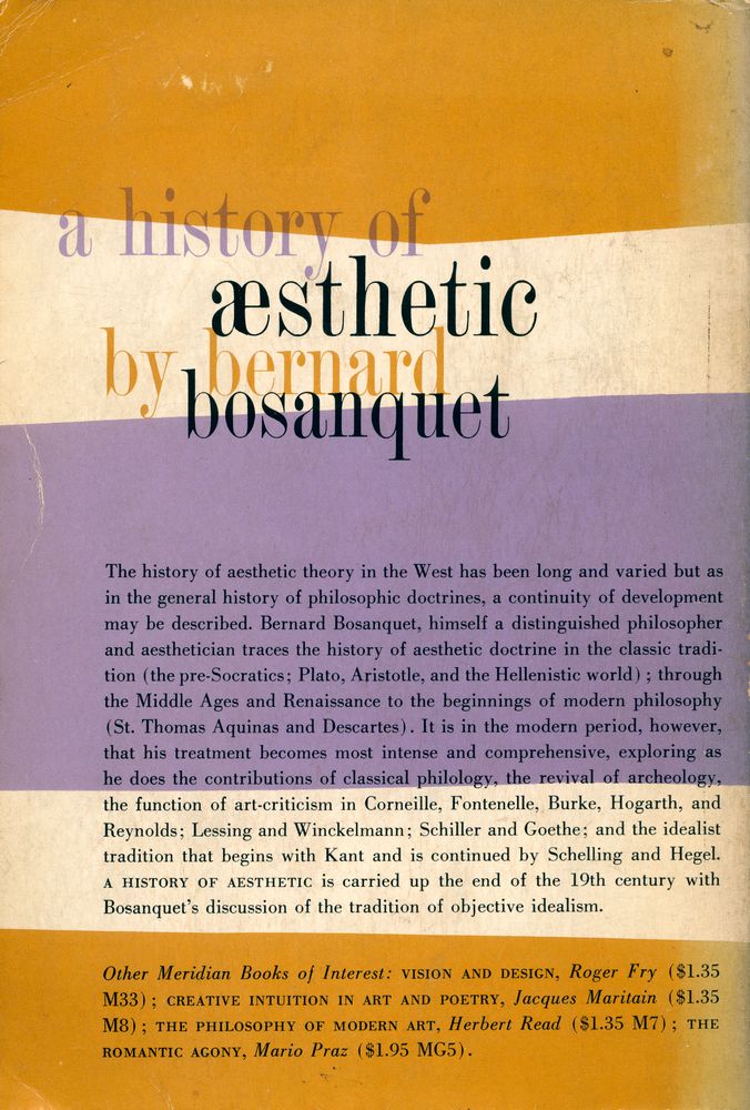 『A HISTORY OF ÆSTHETIC』