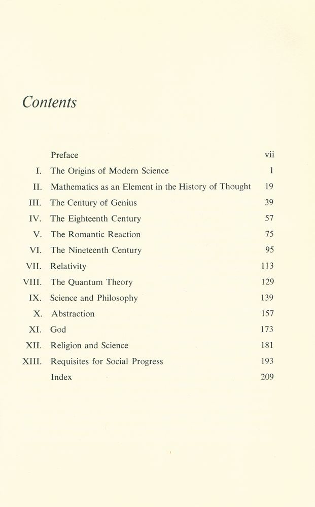 『Science and the Modern World』 2