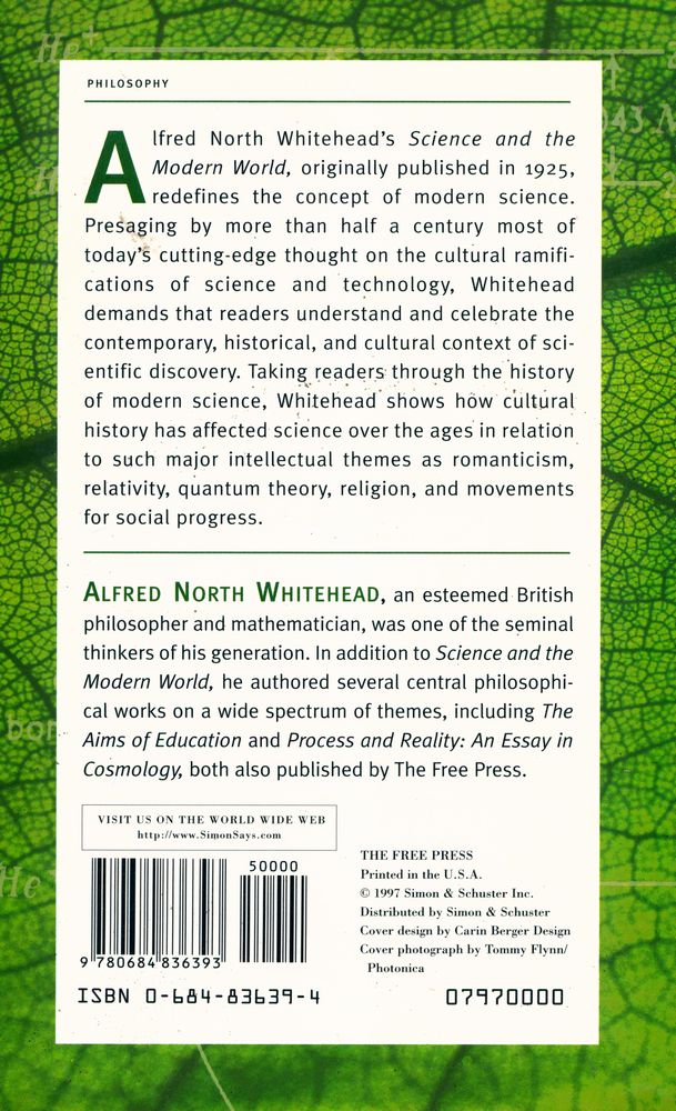 『Science and the Modern World』 3