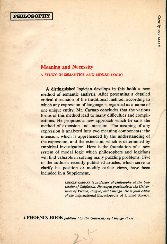 『Meaning and Necessity : A Study in Semantics and Modal Logic』 4