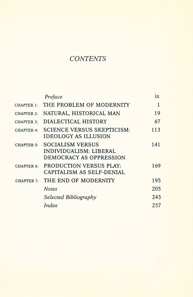 『MARX, NIETZSCHE, and MODERNITY』 2