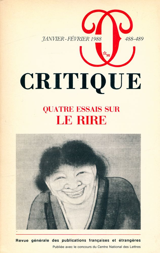 『CRITIQUE』 n°488 - 489  1