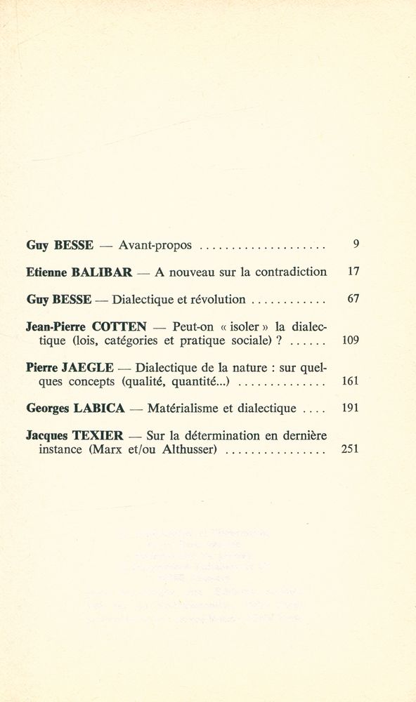 『SUR LA DIALECTIQUE』 2