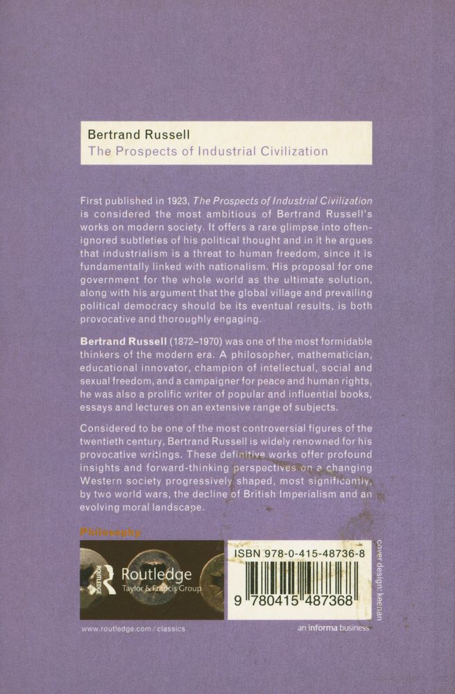 『The Prospects of Industrial Civilization』 4