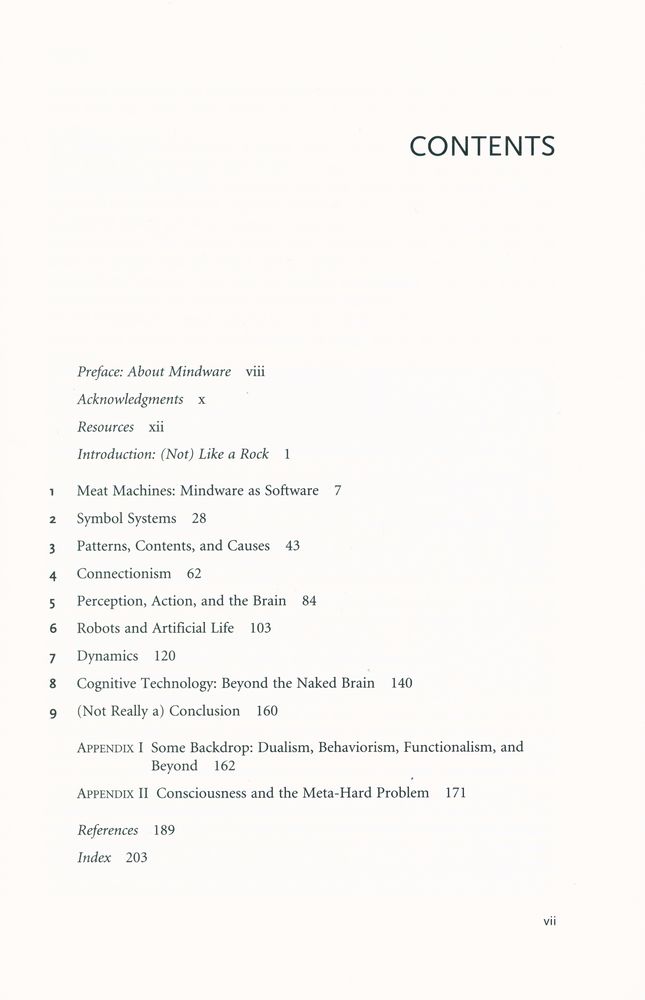 『MINDWARE : AN INTRODUCTION TO THE PHILOSOPHY OF COGNITIVE SCIENCE』 2