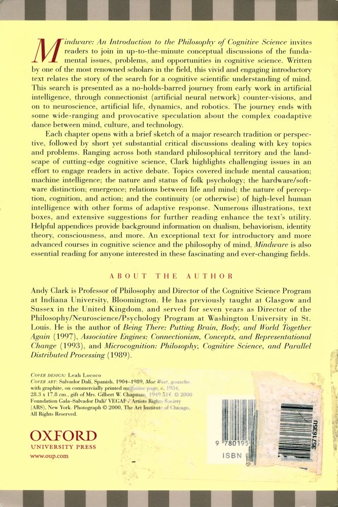 『MINDWARE : AN INTRODUCTION TO THE PHILOSOPHY OF COGNITIVE SCIENCE』 3