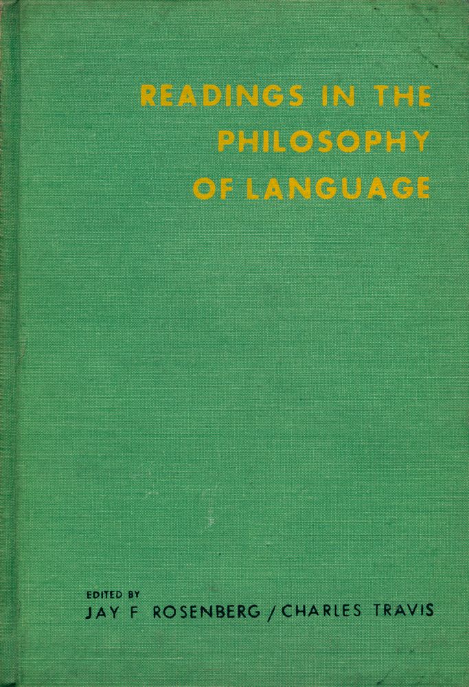 『READINGS IN THE PHILOSOPHY OF LANGUAGE』 1