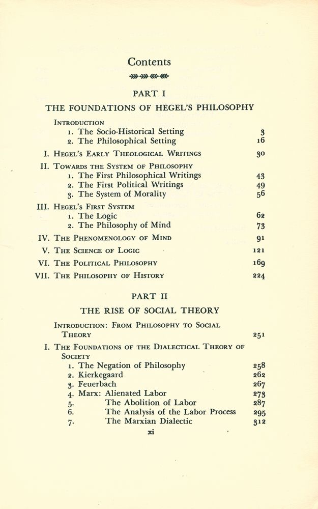 『Reason and Revolution : HEGEL AND THE RISE OF SOCIAL THEORY』 2