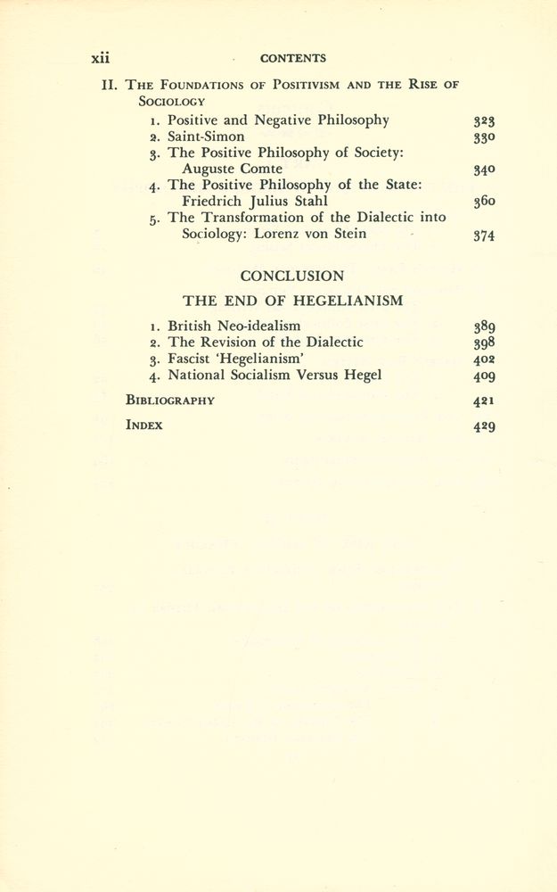 『Reason and Revolution : HEGEL AND THE RISE OF SOCIAL THEORY』 3