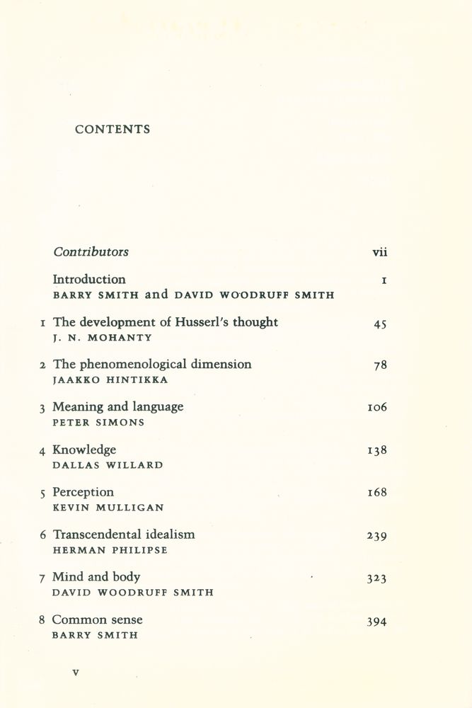 『The Cambridge companion to Husserl』 2