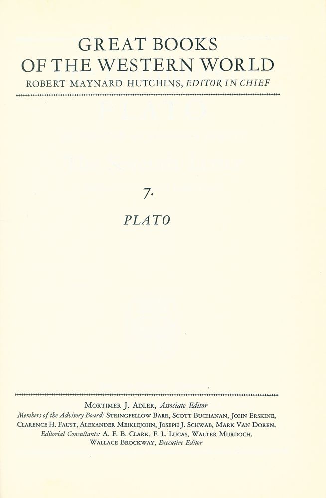 『The Dialogues of Plato / The Seventh Letter』 1