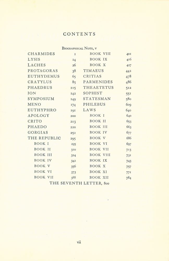 『The Dialogues of Plato / The Seventh Letter』 2