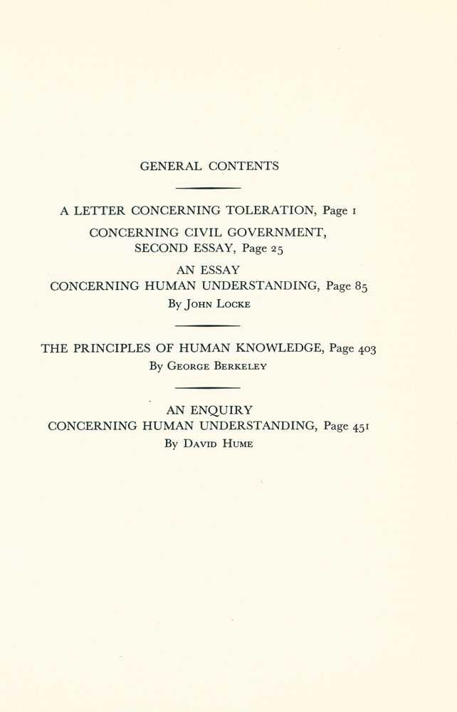 『Great Books of the Western World : 35. LOCKE BERKELEY HUME』    2