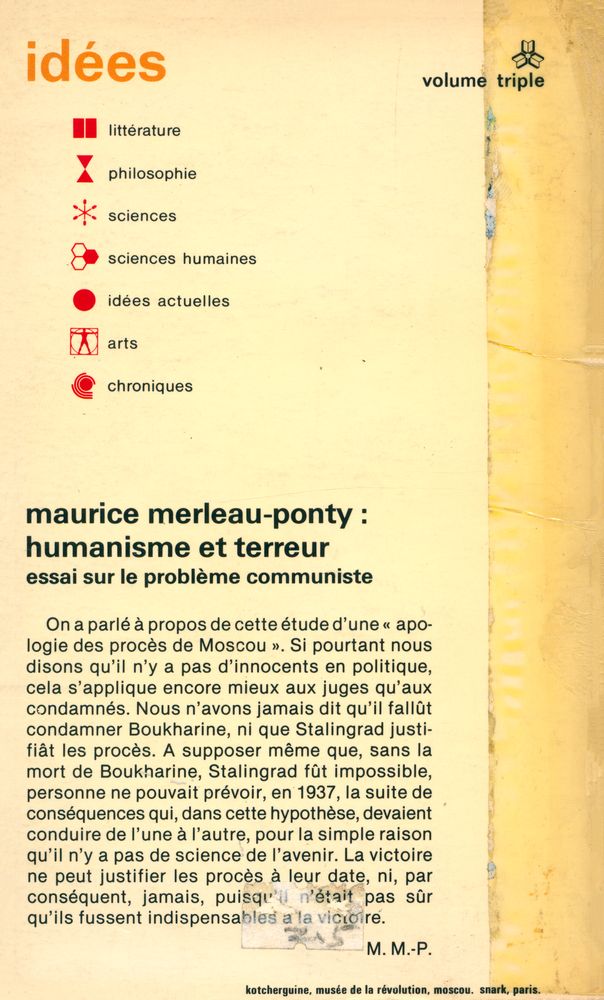 『humanisme et terreur : essai sur le problème communiste』 3