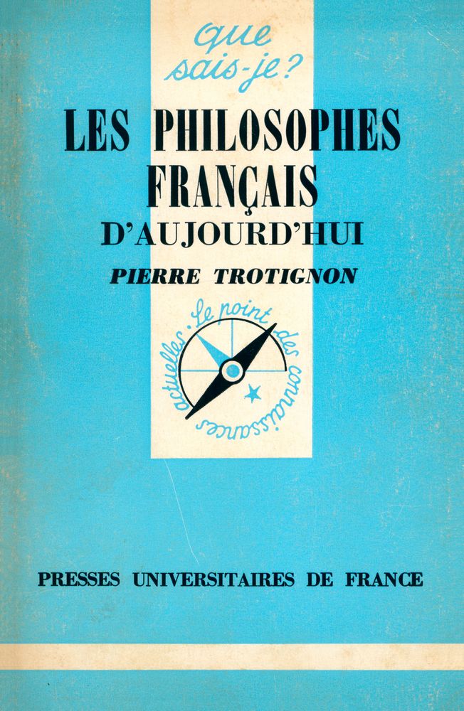 『LES PHILOSOPHES FRANÇAIS D'AUJOURD'HUI』 1