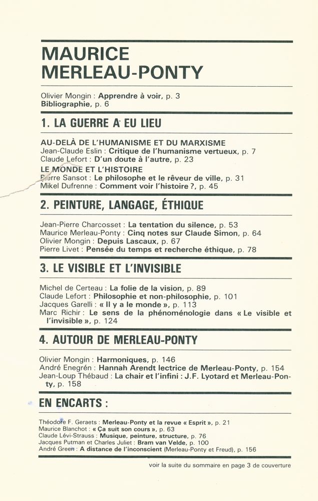 『Changer la culture et la politique ESPRIT』 Juin 1982 2
