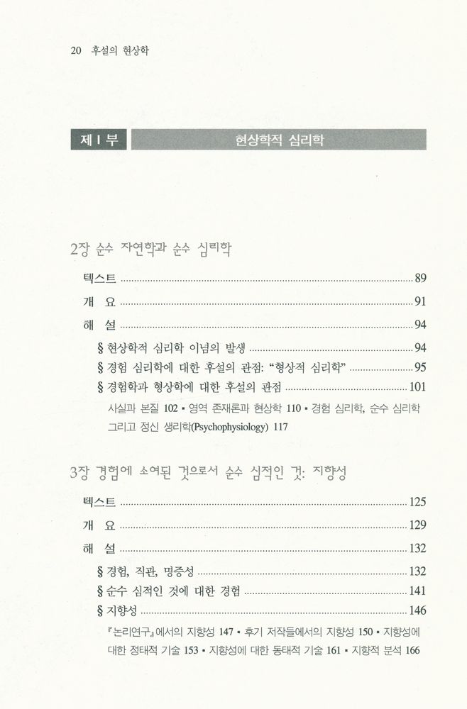 『후설의 현상학』 3