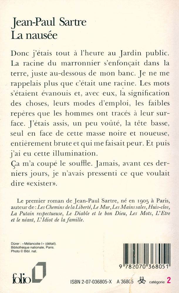 『La nausée』 3