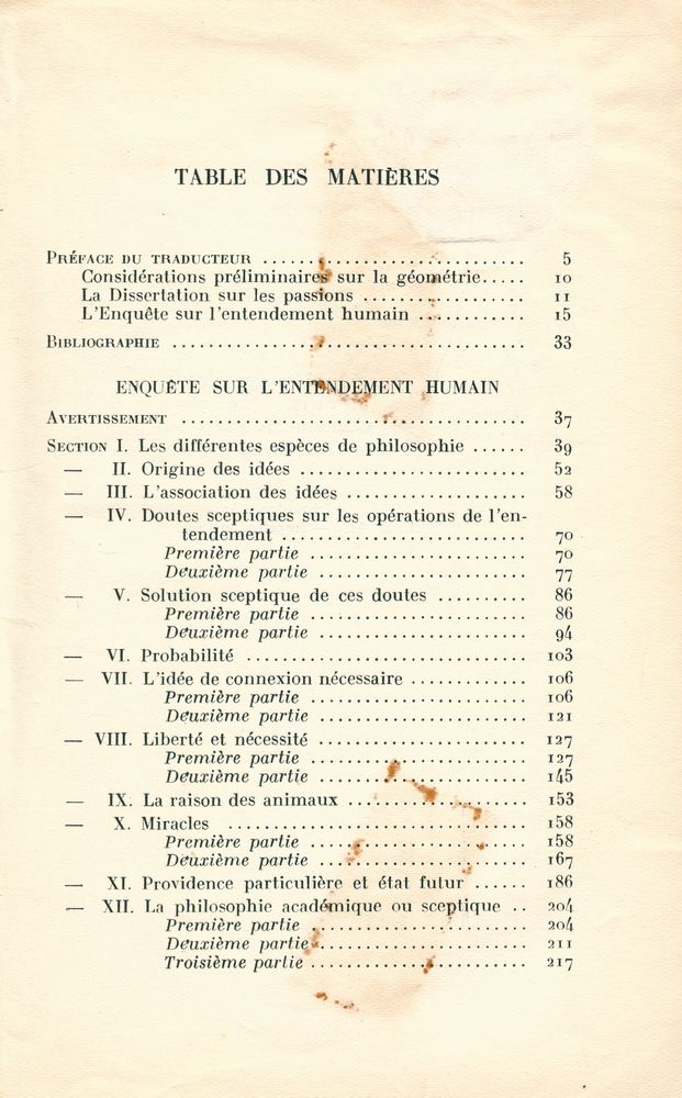 『BIBLIOTHÈQUE PHILOSOPHIQUE - ENQUÊTE SUR L'ENTENDEMENT HUMAIN』 2