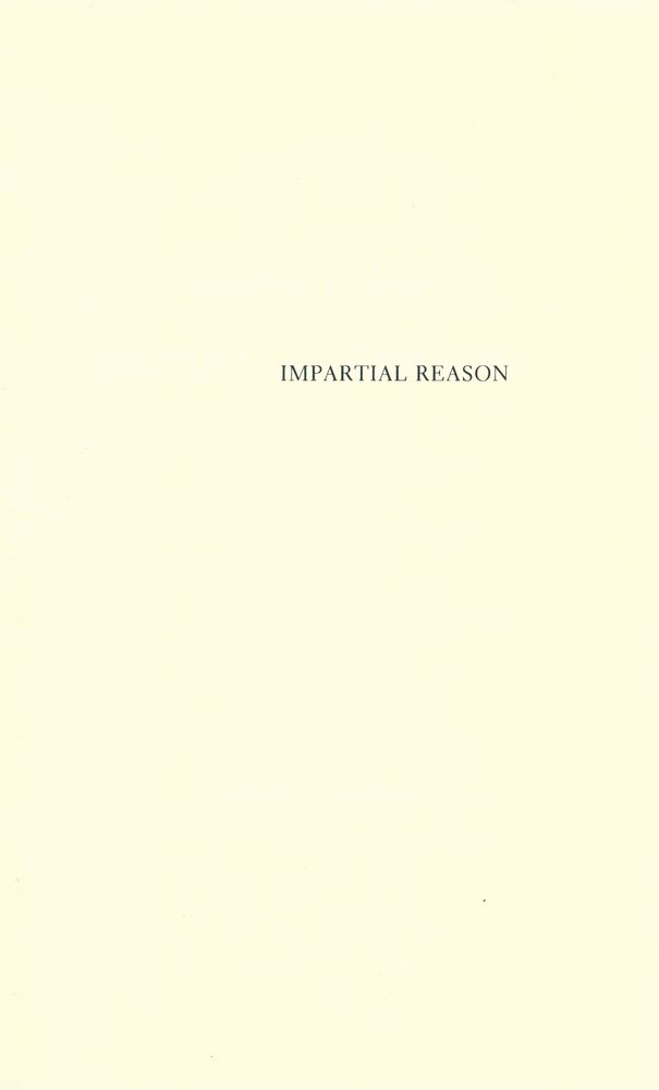 『IMPARTIAL REASON』 1