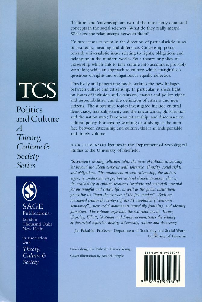 『CULTURE AND CITIZENSHIP』 3