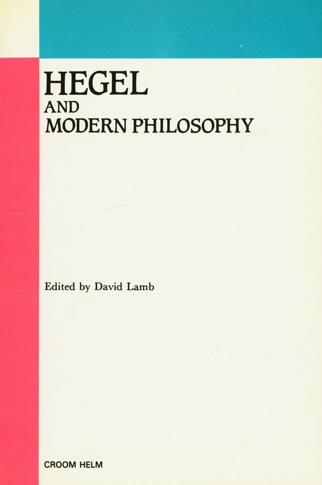 『HEGEL AND MODERN PHILOSOPHY』 1