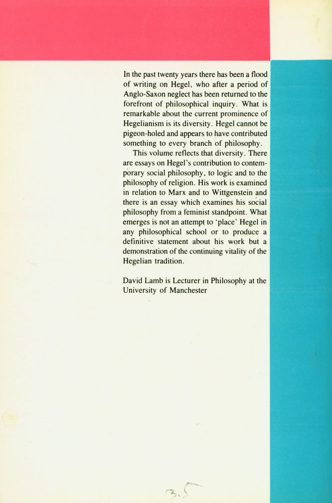 『HEGEL AND MODERN PHILOSOPHY』 3